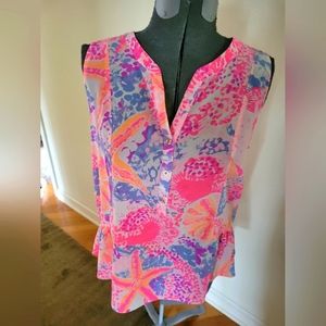 NWOT Lilly Pulitzer Kery Bohemian Beach Top - Large